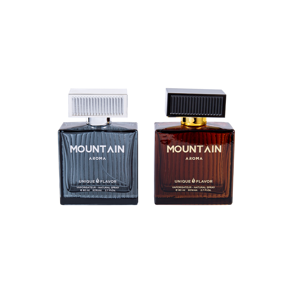 GC4311-WJ2092 80 ml függőleges csíkos parfümös üveg ABS műanyag csíkos borítással