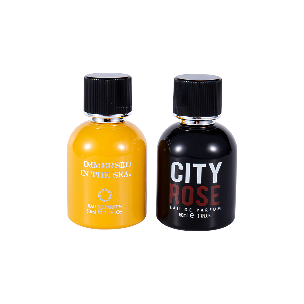 GC4464-WJ2339 50 ml vadonatúj dekoratív üveg parfümös üveg fekete parfüm kupakkal