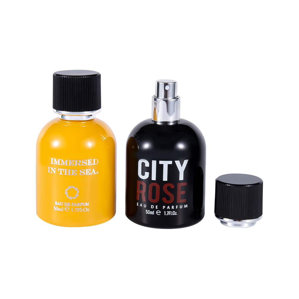 GC4464-WJ2339 50 ml vadonatúj dekoratív üveg parfümös üveg fekete parfüm kupakkal